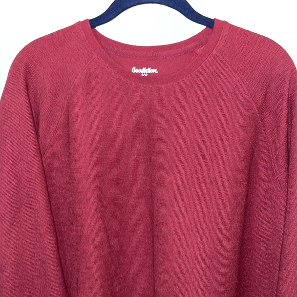 Goodfellow Men’s Maroon Long Sleeve Jersey Large EUC - Picture 2 of 9